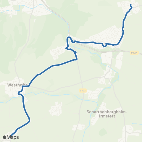 Fluo 67 Westhoffen - Nordheim map