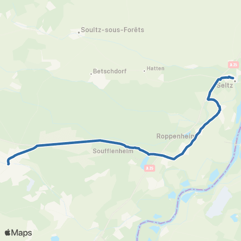 Fluo 67 Seltz - Haguenau map