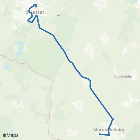 Fluo 67 Sélestat - Marckolsheim map