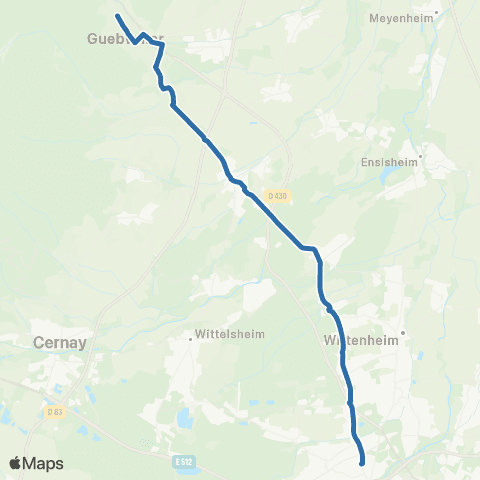 Fluo 68 Guebwiller / Bollwiller / Mulhouse map