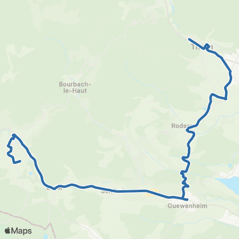 Fluo 68 Thann / Masevaux-Niederbruck map