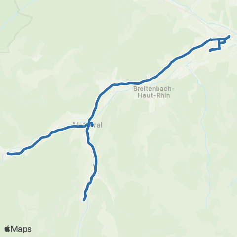 Fluo 68 Sondernach / Metzeral / Munster map