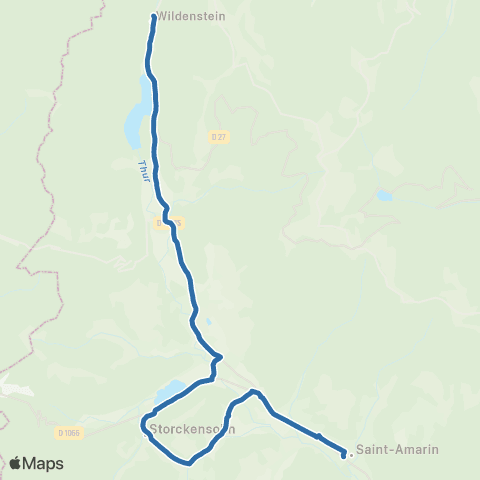 Fluo 68 Wildenstein / St-Amarin map