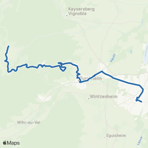 Fluo 68 Labaroche / Colmar map