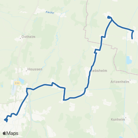 Fluo 68 Marckolsheim / Ohnenheim / Colmar map