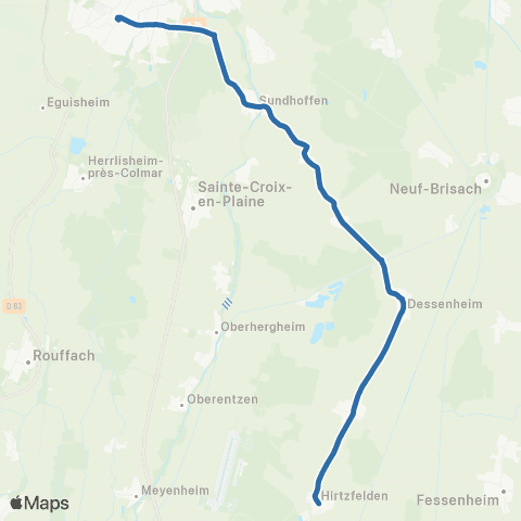 Fluo 68 Hirtzfelden / Dessenheim / Colmar map
