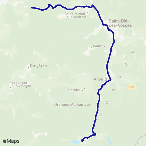 Vosges 88 17 - St-Dié-des-Vosges / Gérardmer map