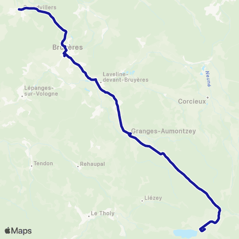 Vosges 88 28 - Gérardmer / Bruyères map