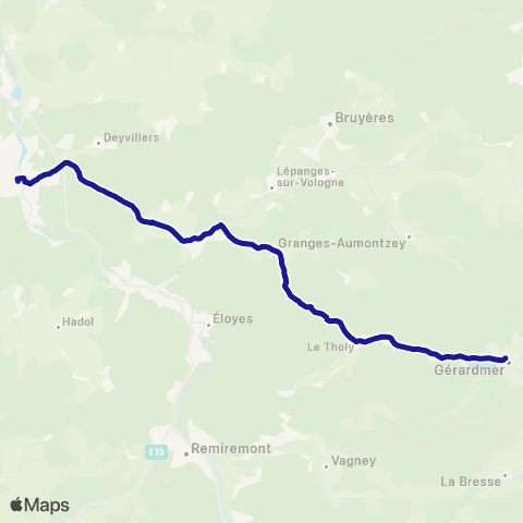 Vosges 88 29 - Épinal / Gérardmer map
