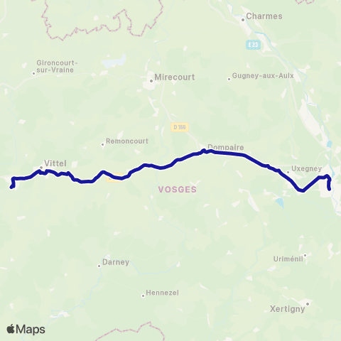 Vosges 88 9 - Épinal / Vittel / Contrexéville map