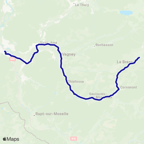Vosges 88 3 - Remiremont / la Bresse map