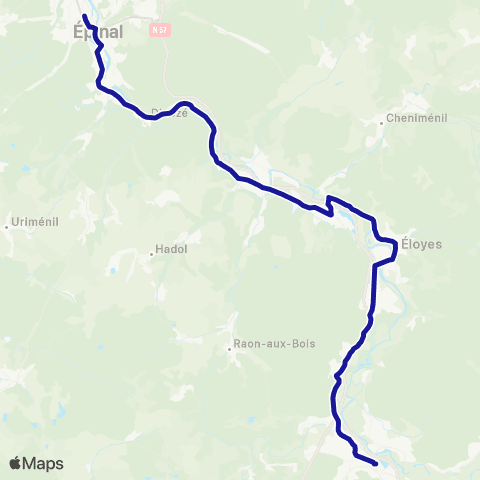 Vosges 88 11 - Épinal / Remiremont map