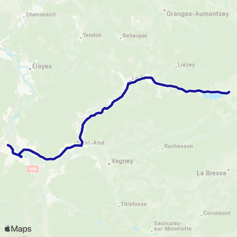 Vosges 88 12 - Remiremont / Gérardmer map
