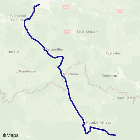 Vosges 88 8 - Lunéville / Jeanménil Fraispertuis map