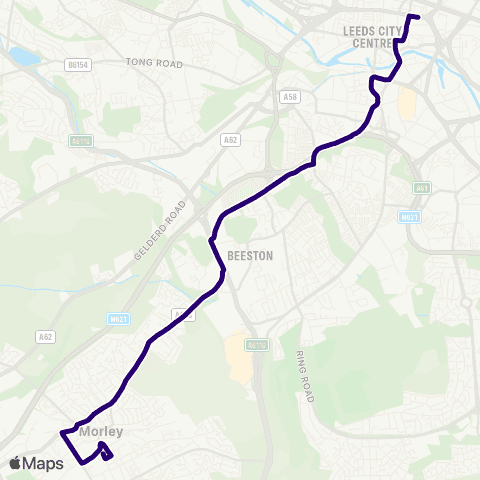 First Leeds Morley Town Hall B - Victoria D map