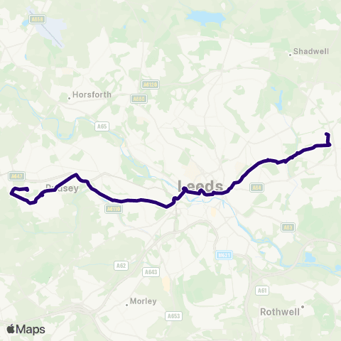 First Leeds Seacroft Bus Station - Highfield Green map