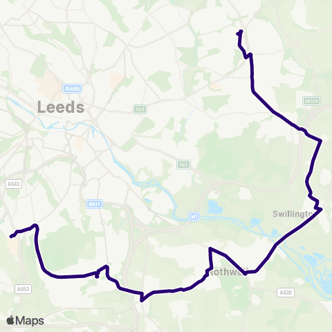 First Leeds Seacroft Bus Station - White Rose Centre map