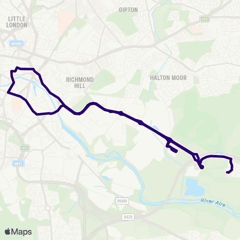 First Leeds Beckside Crescent - Beckside Crescent map