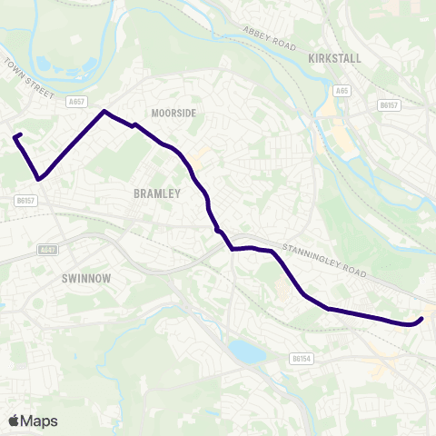First Leeds Armley Town Street - Leeds West Academy map