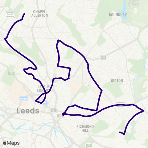 First Leeds Carr Manor School - Lupton Ave Torre Ln map