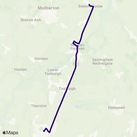 First Norfolk & Suffolk High School - Church map