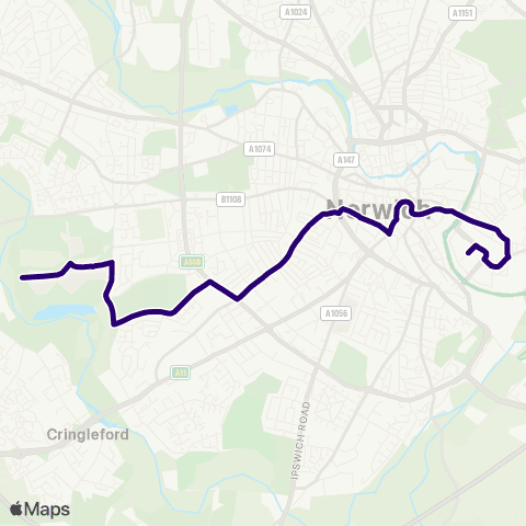 First Norfolk & Suffolk Chancellors Drive - Morrisons map