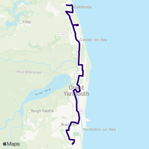 First Norfolk & Suffolk Bus Shelter - Second Avenue map