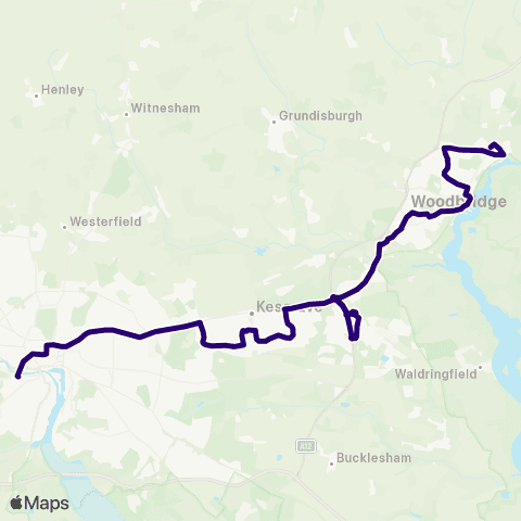 First Norfolk & Suffolk Eagle Way - Railway Station map