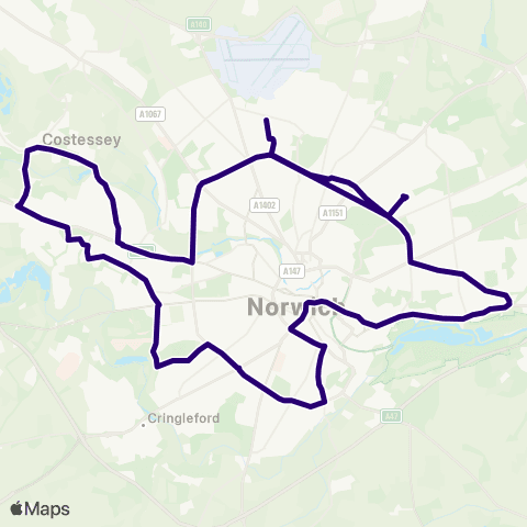First Norfolk & Suffolk Firstbus Garage - Old Q8 Garage map