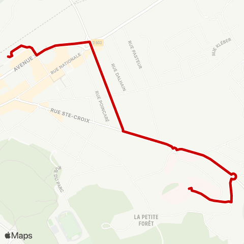 Forbus Gare rout. Forbach - Hôp. Marie Madeleine map