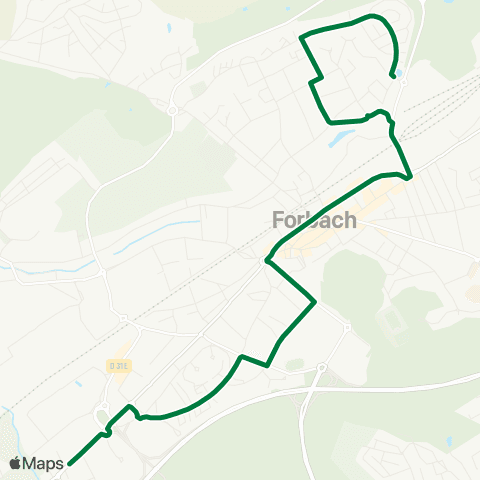 Forbus Bellevue - Morsbach map