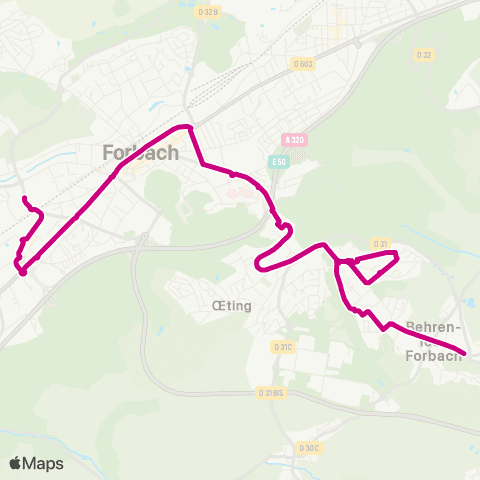 Forbus Zone Europa - Behren map