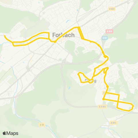 Forbus Marienau - Oeting map