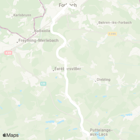 Forbus Ligne Sa 124 map