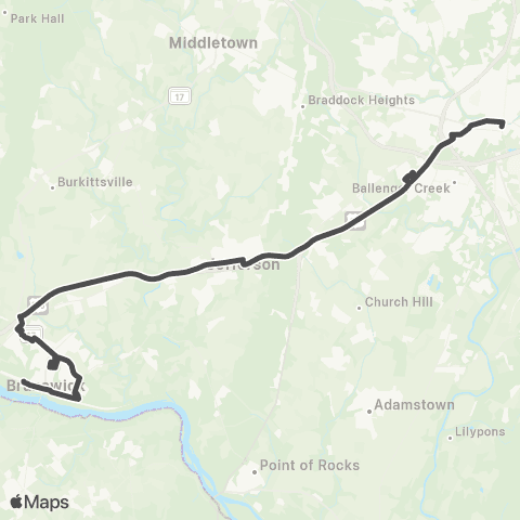 TransIT Brunswick Jefferson Shuttle map