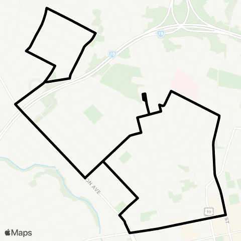 Freedom Transit Local A map