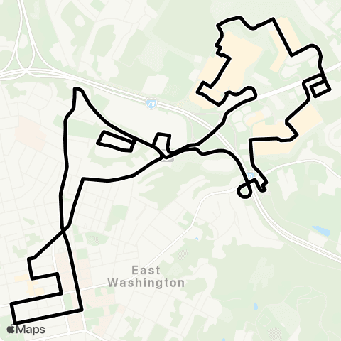 Freedom Transit Local B map