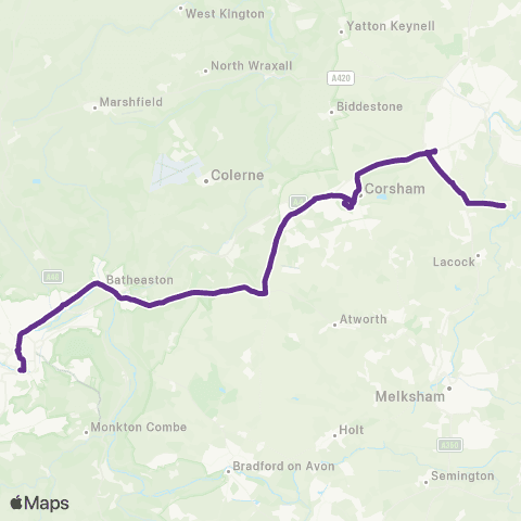 Faresaver Dorchester St - Lackham College Grounds map