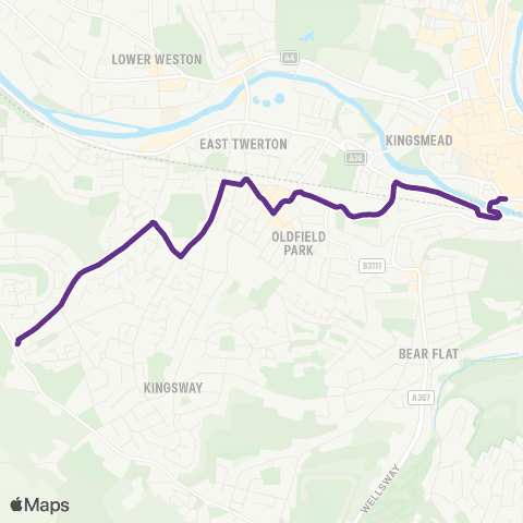 Faresaver Dorchester Street - Haycombe Cemetery map