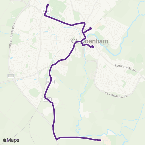Faresaver Sheldon School - Bus Station map