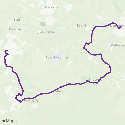 Faresaver Manvers House - Secondary School Bus Pk map