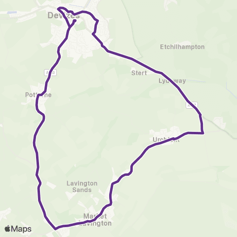 Faresaver Market Place Bus Island - Walnut Close map