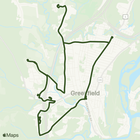 FRTA Greenfield map