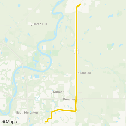 Fort Sask Transit Fort Saskatchewan map