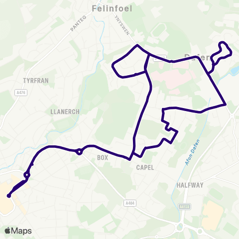 First South & West Wales Llanelli Bus Sta Stand 3 - Llanelli Bus Sta Stand 3 map