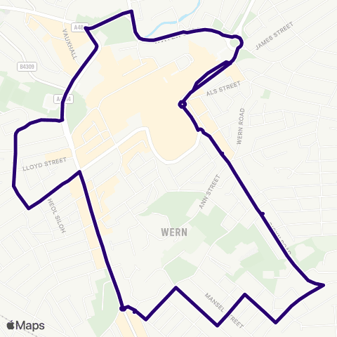 First South & West Wales Llanelli Bus Sta Stand 3 - Llanelli Bus Sta Stand 3 map