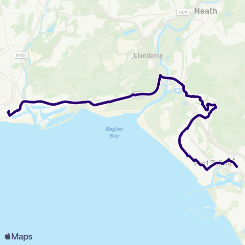 First South & West Wales Swansea Bus Sta Stand H - Port Talbot Pkwy Stand 6 map