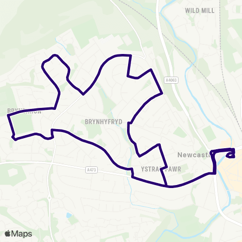 First South & West Wales Bridgend Bus Sta Stand 10 - Bridgend Bus Sta Stand 10 map