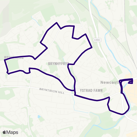 First South & West Wales Bridgend Bus Sta Stand 10 - Bridgend Bus Sta Stand 10 map