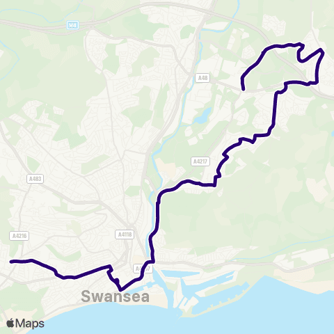 First South & West Wales Church Road - Swansea College map